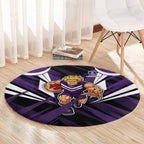 Fremantle Dockers Australian Football Round Carpet Athletic Hero Mascot - Bold Team Colors