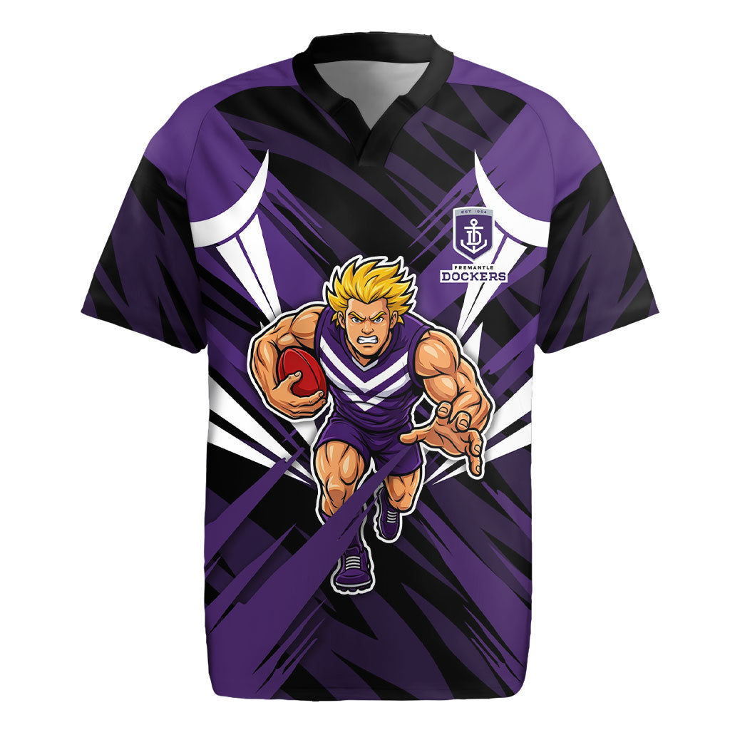 Fremantle Dockers Australian Football Rugby Jersey Athletic Hero Mascot - Bold Team Colors