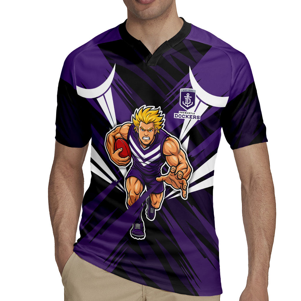 Fremantle Dockers Australian Football Rugby Jersey Athletic Hero Mascot - Bold Team Colors