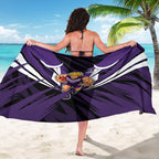 Fremantle Dockers Australian Football Sarong Athletic Hero Mascot - Bold Team Colors