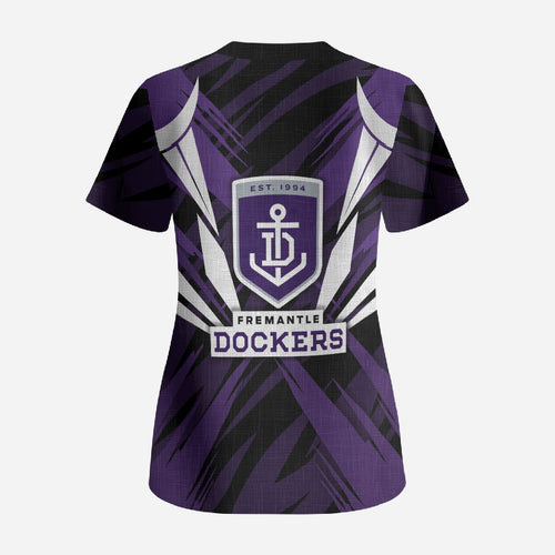 Fremantle Dockers Australian Football Scrub Top Athletic Hero Mascot - Bold Team Colors