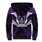 Fremantle Dockers Australian Football Sherpa Hoodie Athletic Hero Mascot - Bold Team Colors