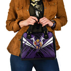 Fremantle Dockers Australian Football Shoulder Handbag Athletic Hero Mascot - Bold Team Colors