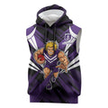 Fremantle Dockers Australian Football Sleeveless Hoodie Athletic Hero Mascot - Bold Team Colors