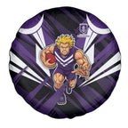 Fremantle Dockers Australian Football Spare Tire Cover Athletic Hero Mascot - Bold Team Colors