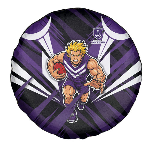 Fremantle Dockers Australian Football Spare Tire Cover Athletic Hero Mascot - Bold Team Colors