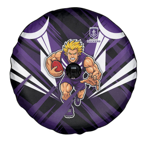 Fremantle Dockers Australian Football Spare Tire Cover Athletic Hero Mascot - Bold Team Colors