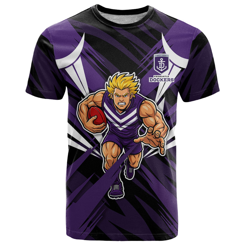Fremantle Dockers Australian Football T Shirt Athletic Hero Mascot - Bold Team Colors