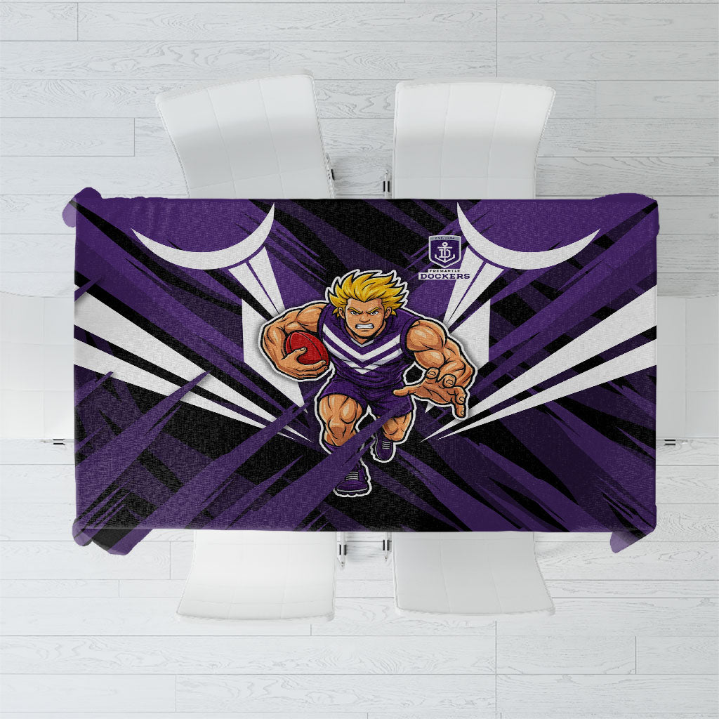 Fremantle Dockers Australian Football Tablecloth Athletic Hero Mascot - Bold Team Colors