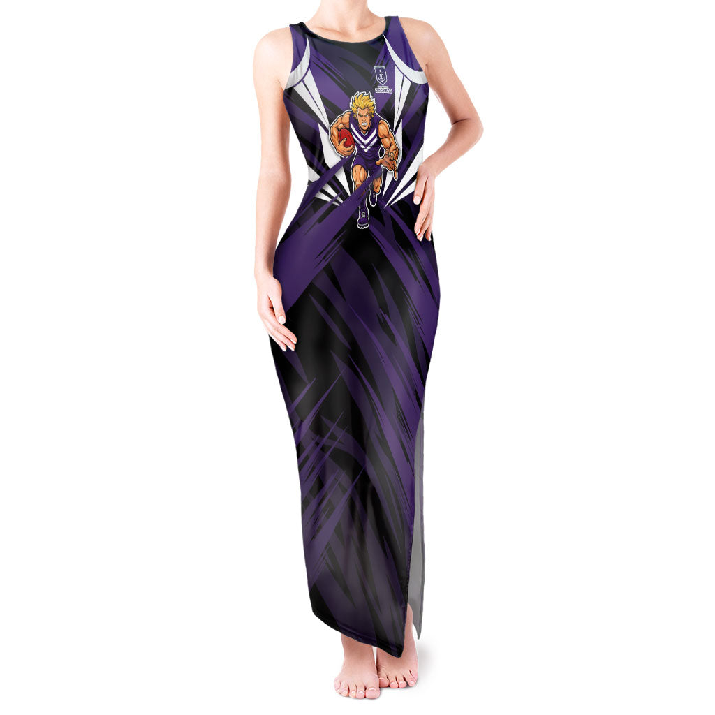 Fremantle Dockers Australian Football Tank Maxi Dress Athletic Hero Mascot - Bold Team Colors