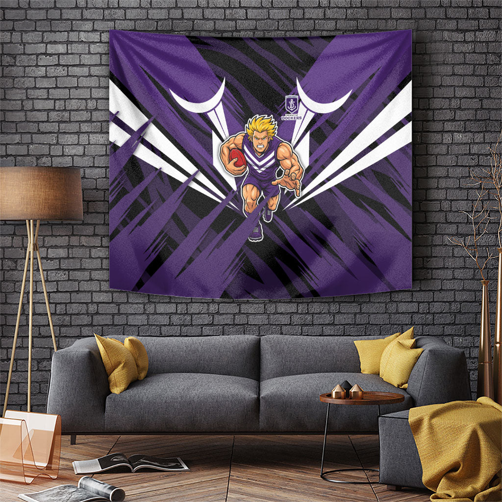 Fremantle Dockers Australian Football Tapestry Athletic Hero Mascot - Bold Team Colors