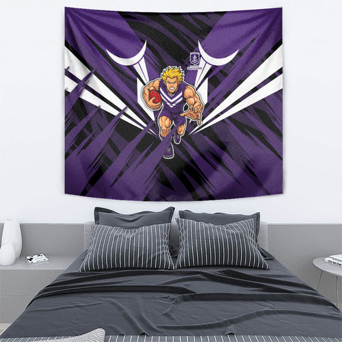 Fremantle Dockers Australian Football Tapestry Athletic Hero Mascot - Bold Team Colors
