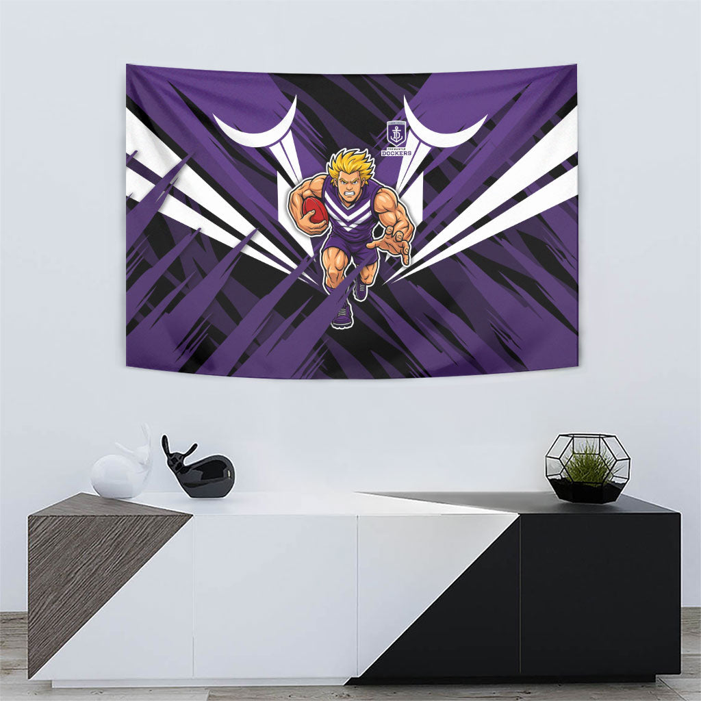 Fremantle Dockers Australian Football Tapestry Athletic Hero Mascot - Bold Team Colors