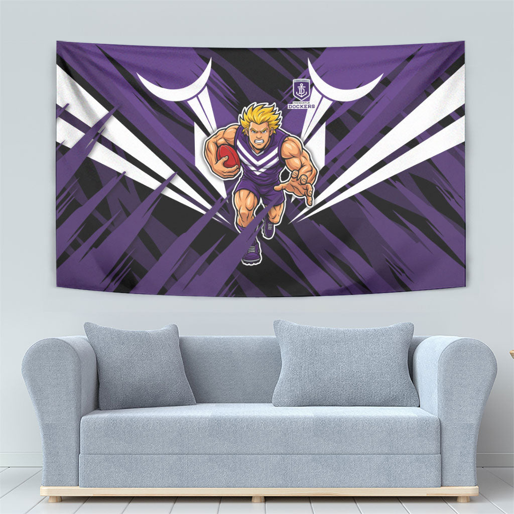 Fremantle Dockers Australian Football Tapestry Athletic Hero Mascot - Bold Team Colors