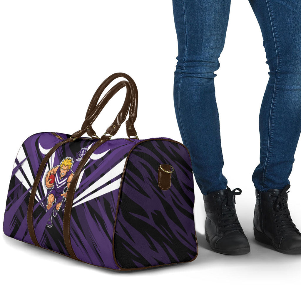 Fremantle Dockers Australian Football Travel Bag Athletic Hero Mascot - Bold Team Colors