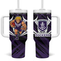 Fremantle Dockers Australian Football Tumbler With Handle Athletic Hero Mascot - Bold Team Colors