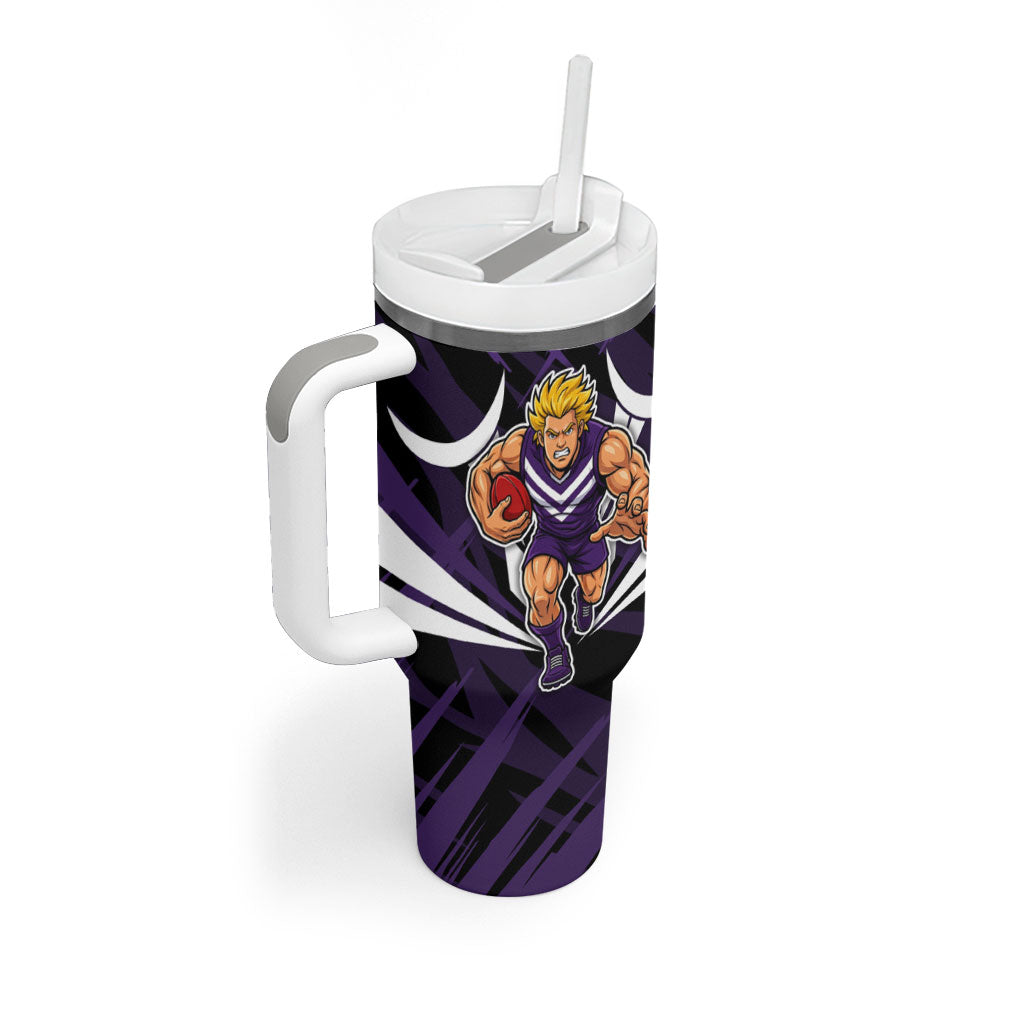 Fremantle Dockers Australian Football Tumbler With Handle Athletic Hero Mascot - Bold Team Colors