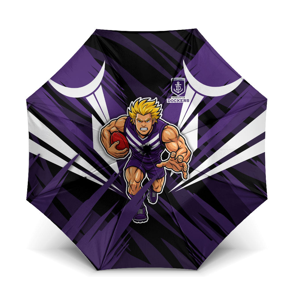Fremantle Dockers Australian Football Umbrella Athletic Hero Mascot - Bold Team Colors