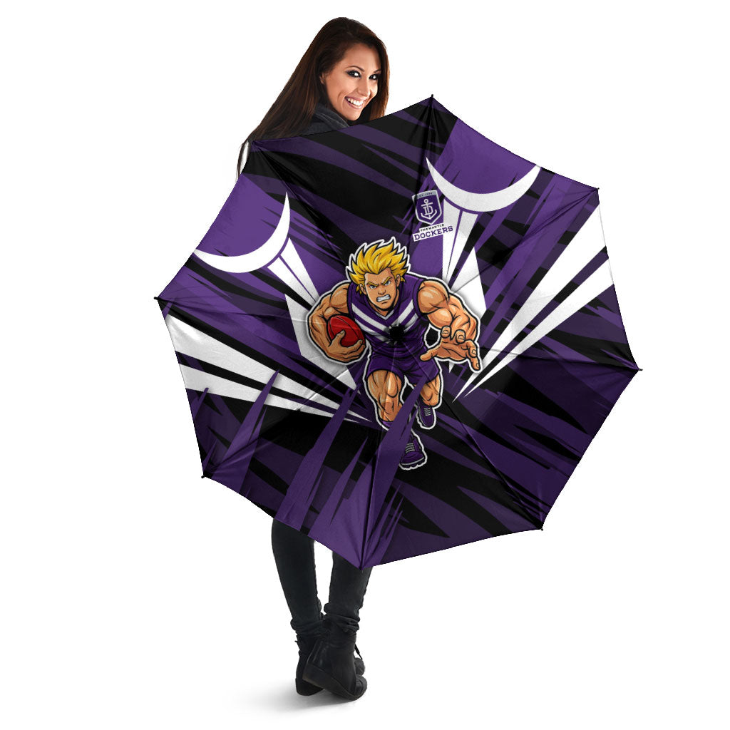 Fremantle Dockers Australian Football Umbrella Athletic Hero Mascot - Bold Team Colors