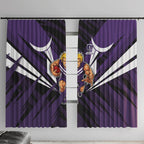 Fremantle Dockers Australian Football Window Curtain Athletic Hero Mascot - Bold Team Colors