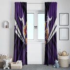 Fremantle Dockers Australian Football Window Curtain Athletic Hero Mascot - Bold Team Colors