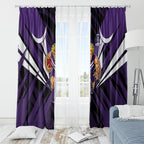 Fremantle Dockers Australian Football Window Curtain Athletic Hero Mascot - Bold Team Colors