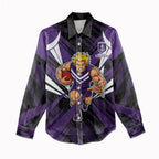 Fremantle Dockers Australian Football Women Casual Shirt Athletic Hero Mascot - Bold Team Colors