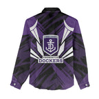 Fremantle Dockers Australian Football Women Casual Shirt Athletic Hero Mascot - Bold Team Colors