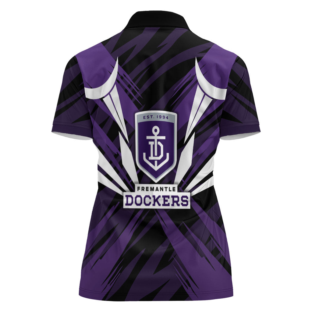Fremantle Dockers Australian Football Women Polo Shirt Athletic Hero Mascot - Bold Team Colors