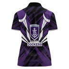 Fremantle Dockers Australian Football Women Polo Shirt Athletic Hero Mascot - Bold Team Colors