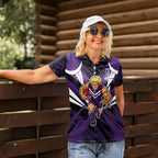 Fremantle Dockers Australian Football Women Polo Shirt Athletic Hero Mascot - Bold Team Colors