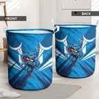 Geelong Cats Australian Football Laundry Basket Fierce Wildcat Mascot - Bold Team Colors