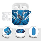 Geelong Cats Australian Football AirPods Case Fierce Wildcat Mascot - Bold Team Colors