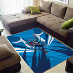 Geelong Cats Australian Football Area Rug Fierce Wildcat Mascot - Bold Team Colors