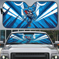 Geelong Cats Australian Football Auto Sun Shade Fierce Wildcat Mascot - Bold Team Colors