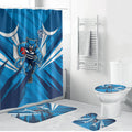 Geelong Cats Australian Football Bathroom Set Fierce Wildcat Mascot - Bold Team Colors