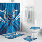 Geelong Cats Australian Football Bathroom Set Fierce Wildcat Mascot - Bold Team Colors