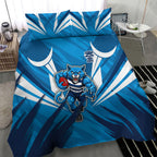 Geelong Cats Australian Football Bedding Set Fierce Wildcat Mascot - Bold Team Colors