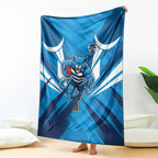 Geelong Cats Australian Football Blanket Fierce Wildcat Mascot - Bold Team Colors