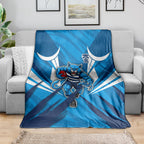 Geelong Cats Australian Football Blanket Fierce Wildcat Mascot - Bold Team Colors