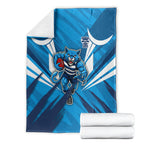 Geelong Cats Australian Football Blanket Fierce Wildcat Mascot - Bold Team Colors