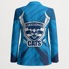 Geelong Cats Australian Football Blazer Fierce Wildcat Mascot - Bold Team Colors