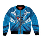 Geelong Cats Australian Football Bomber Jacket Fierce Wildcat Mascot - Bold Team Colors