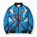 Geelong Cats Australian Football Bomber Puffer Jacket Fierce Wildcat Mascot - Bold Team Colors