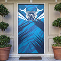 Geelong Cats Australian Football Door Cover Fierce Wildcat Mascot - Bold Team Colors