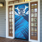 Geelong Cats Australian Football Door Cover Fierce Wildcat Mascot - Bold Team Colors