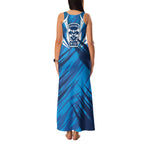 Geelong Cats Australian Football Family Matching Tank Maxi Dress and Hawaiian Shirt Fierce Wildcat Mascot - Bold Team Colors