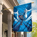 Geelong Cats Australian Football Garden Flag Fierce Wildcat Mascot - Bold Team Colors