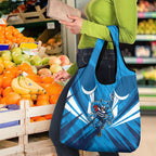 Geelong Cats Australian Football Grocery Bag Fierce Wildcat Mascot - Bold Team Colors