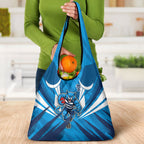 Geelong Cats Australian Football Grocery Bag Fierce Wildcat Mascot - Bold Team Colors
